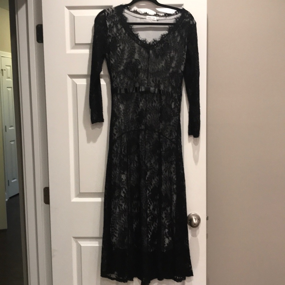 Black lace dress